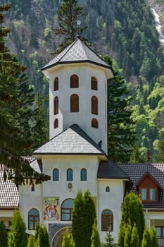 Caraiman Monastery Church at the Foot of the Bucegi Mountains
