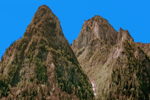 Bucegi Mountains - part of the Southern Carpathians group of the Carpathian Mountains in Romania