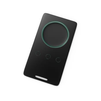 The 3d rendering of fasion remoter withwihte background