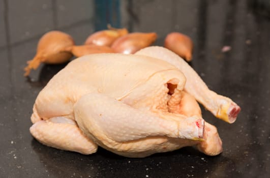 cooking a chicken soup