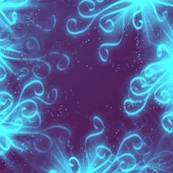 modern pattern of colored ornaments on a color background