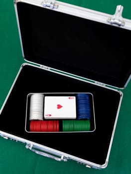 A close up shot of a card game