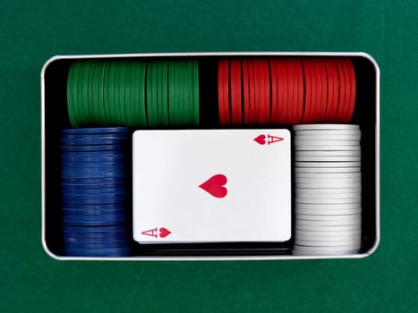 A close up shot of a card game