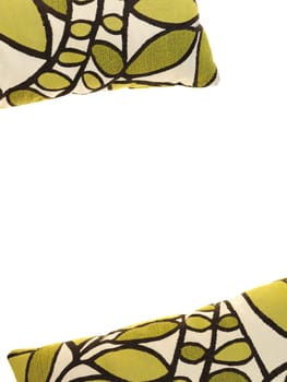 A close up shot of couch cushions