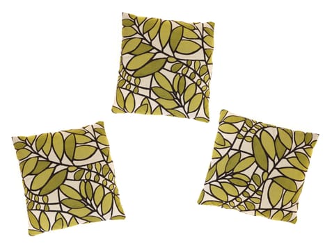 A close up shot of couch cushions