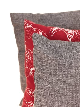 A close up shot of couch cushions
