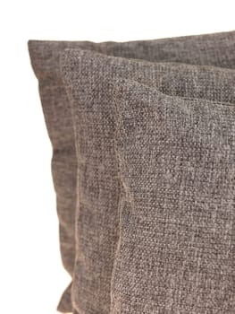 A close up shot of couch cushions