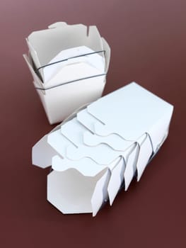 A close up shot of a takeaway box
