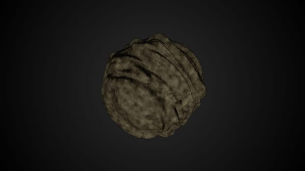 Asteroid modern 3d render computer generated creative for astronomy theme
