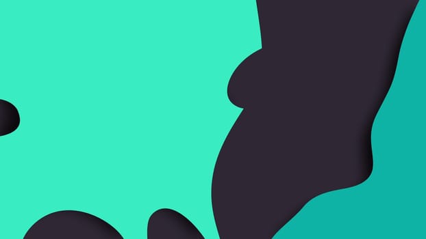 Simple waves colored shapes with layers, 3d rendering modern creative, computer generated