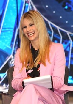 Michelle Hunziker  at the MSC Grandiosa Naming Ceremony on November 09, 2019 in Hamburg, Germany