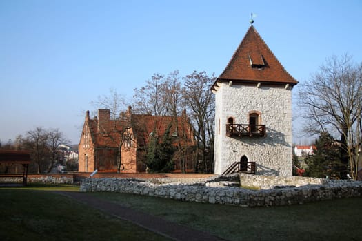 Polish rural architecture in the village of Wieliczka