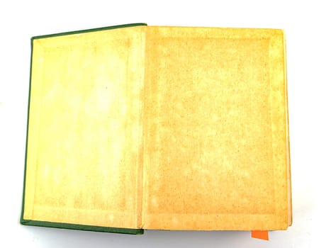 Old books on a white background. Book pages. Place for text.