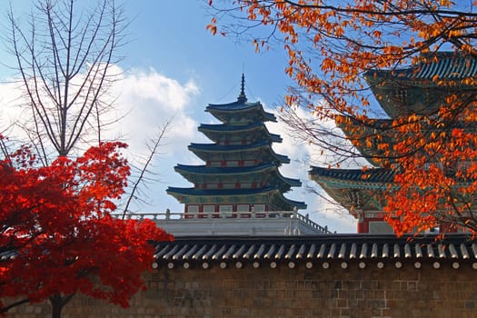 Fall on The National Folk Museum of Korea