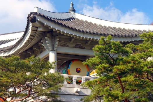 The drum in the pagoda in Seoul