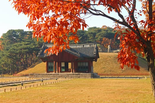 The entrance of the Jeongneung temple in Seoul