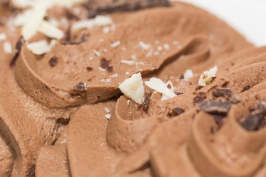 Delicious creamy gourmet snack ice or mousse in restaurant or homemade. Sugar food nutrition enjoyment is a diet sin.