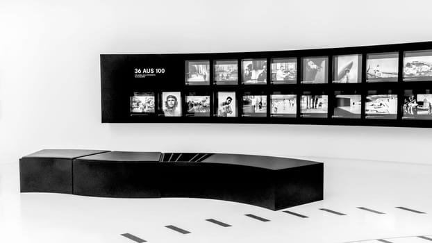 GERMANY, WETZLAR, 06 JULY 2019, Headquarters of the Leica Camera Company, opened in 2014, interior galleries