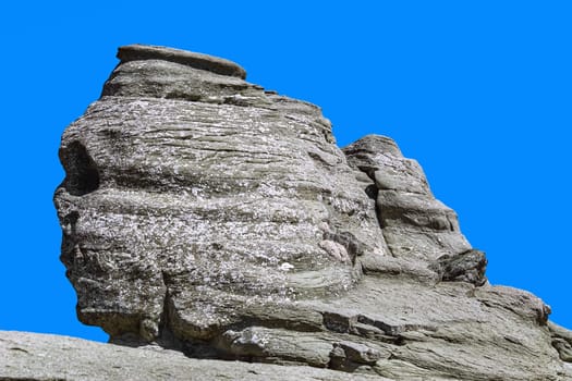 Natural Rock Formation in the area on the Bucegi Mountains plateau - Babele, Romania.