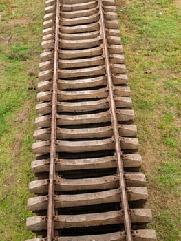 Part of the rail of the railway. Transport.