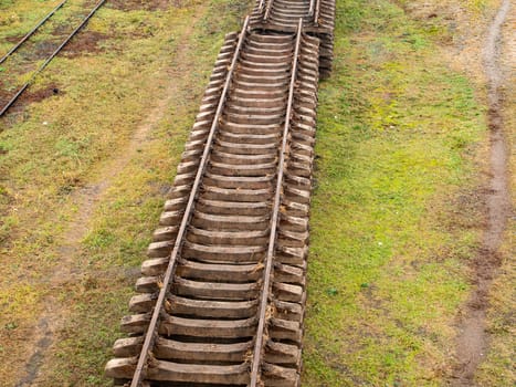 Part of the rail of the railway. Transport.