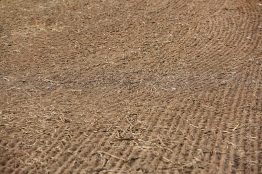 Plowed Soil and weed control in agriculture