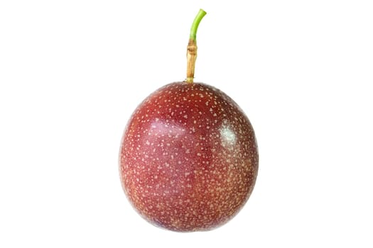 Passion fruit isolated on white background.