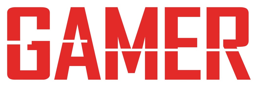 gamer red text illustration arcade eletronic digital