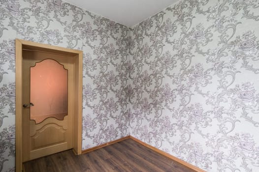 Russia, Moscow- June 26, 2019: interior room apartment. standard repair decoration in hostel