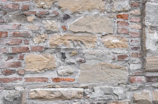 Colored stone background and pattern. Multicolored stones or blocks. Ideal for textures and backgrounds.