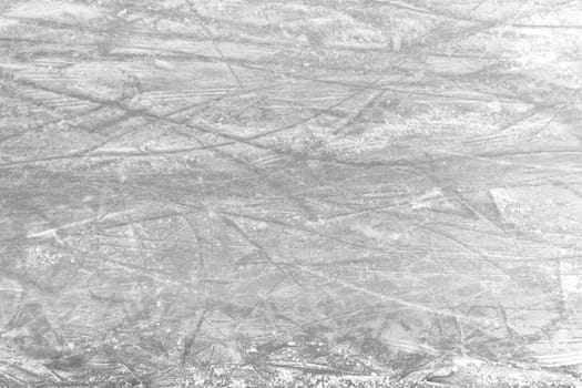 Scratches of skates on the ice of skating-rink. Ideal for concepts and backgrounds.