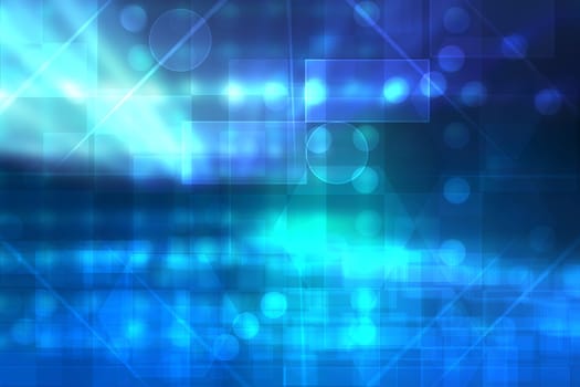Abstract business and new technology backdrop. Abstract colorful blue modern futuristic technology and business background texture with mixed geometrical figures. Beautiful business and science presentation backdrop.