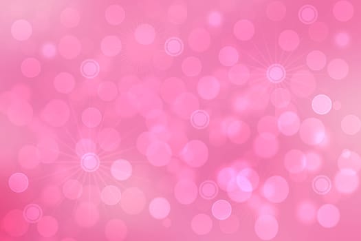A festive abstract orange pink gradient background texture with glitter defocused sparkle bokeh circles and stars. Card concept for Happy New Year, party invitation, valentine or other holidays.