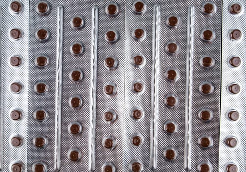 Background image of medical pills. Place for text. Medicine and health.