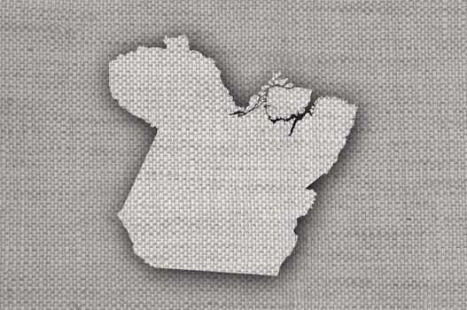 Map of Para on old linen