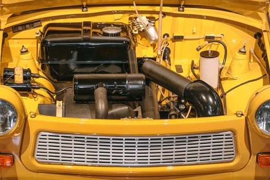 Under the Hood of an Old Car