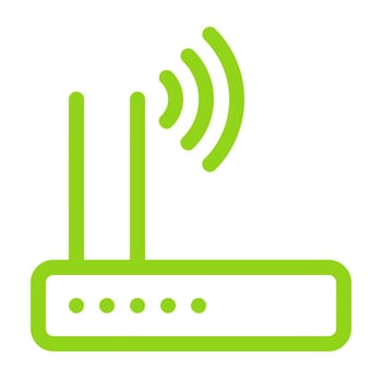 wireless router green broadband connection data eletronic illustration