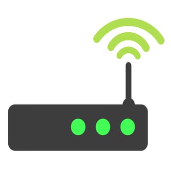 wireless router black broadband connection data eletronic illustration