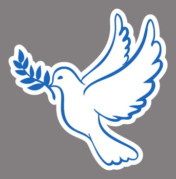 dove peace white fly spirit heaven bird illustration blue