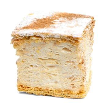Russo cake pastry isolated on a white background.