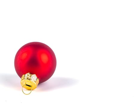 Christmas tree toys on a white background. Christmas holidays. Place for text. Background image.