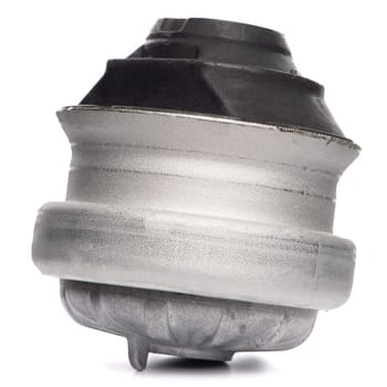 Car engine mouting holder isolated on white background.