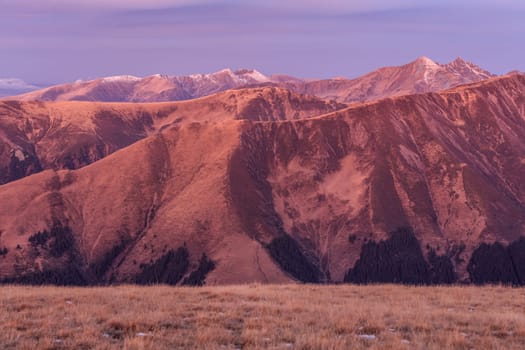 mountain landscape in The Fagaras Mountains, Romania