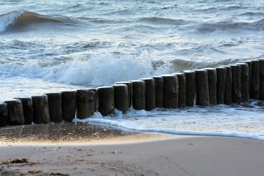 on the beach of the Baltic Sea near Heiligendamm