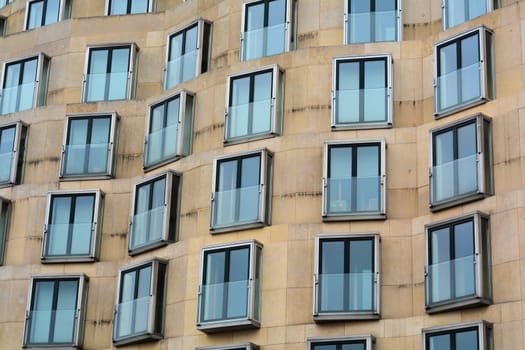 Facade with windows in Berlin