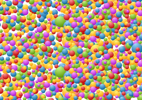 Bright circles pattern. Vector background