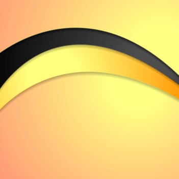 Pastel colors wavy vector background