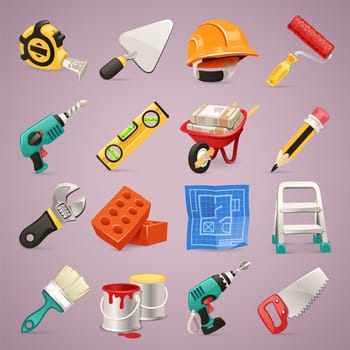 Construction Icons Set1.1 In the EPS file, each element is grouped separately. Clipping paths included in additional jpg format.