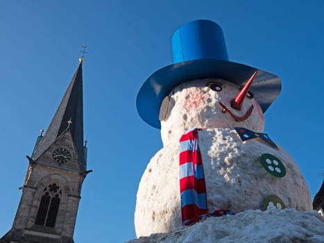 Snowman in Episcopal Green