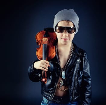 Boy with violin